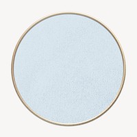 Blue pastel circle frame psd