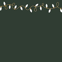 Christmas lights, green background design