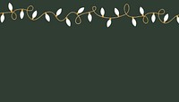 Christmas lights, green background design