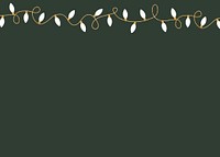 Christmas lights, green background design