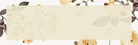 Vintage flower frame background for banner