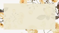 Vintage flower frame background design