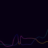 Gradient line, black background design