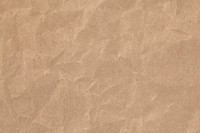 Brown crumpled paper textured background