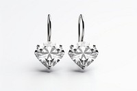 Earring diamond jewelry silver. AI generated Image by rawpixel.