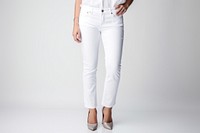 Jeans denim pants white. AI generated Image by rawpixel.