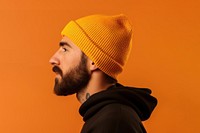 Beanie adult beard man. AI generated Image by rawpixel.