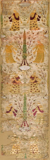Textile Length with Standing Female Figures