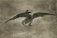 Satan creant les monstres by Felicien Victor Joseph Rops