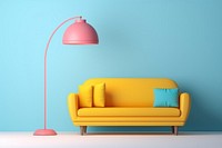Lamp furniture sofa comfortable. AI generated Image by rawpixel.