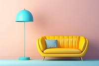 Lamp furniture chair sofa. AI generated Image by rawpixel.