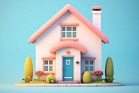 House architecture building cartoon. AI generated Image by rawpixel.
