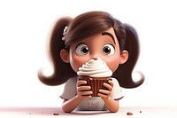 Dessert cupcake eating food. AI generated Image by rawpixel.