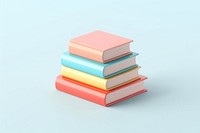 Book stack publication white background intelligence. AI generated Image by rawpixel.
