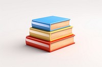 Book stack publication white background intelligence. 