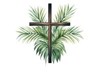 Cross symbol plant catholicism. AI generated Image by rawpixel.
