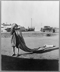 Young cotton picker. Kern County migrant camp, California. Sourced from the Library of Congress.