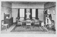 [Untitled photo, possibly related to: Amsterdam, Netherlands. Model room for a worker's house at the Amsterdam exhibition of home interior decoration at the Stedelijk Museum]. Sourced from the Library of Congress.