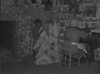 Sewing a quilt. Gees Bend, Alabama. Sourced from the Library of Congress.