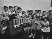 Atlanta University, Atlanta, Georgia. Nursery children. Sourced from the Library of Congress.