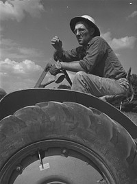 Lauderdale County, Alabama. Tennessee Valley Authority (TVA). Julien H. Chase uses machinery extensively on his 500 acre farm. Sourced from the Library of Congress.