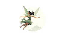 Dancing flying fairy adult. AI generated Image by rawpixel.