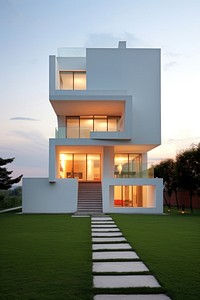 Architecture building grass house. AI generated Image by rawpixel.