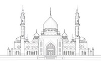 Drawing sketch architecture building. AI generated Image by rawpixel.