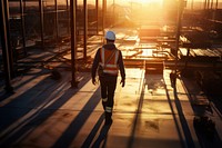 Construction sunlight outdoors factory. AI generated Image by rawpixel.