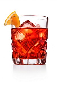 Cocktail negroni drink glass. 