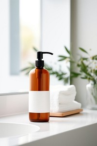 Bottle bathroom label container. AI generated Image by rawpixel.