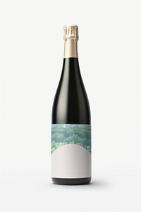 Red wine bottle, food packaging