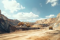 Outdoors mining transportation vehicle. AI generated Image by rawpixel.