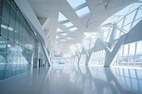 Architecture building airport window. 