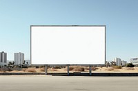 Architecture billboard city advertisement. AI generated Image by rawpixel.