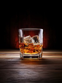 Whiskey whisky drink glass. AI generated Image by rawpixel.