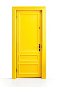 Door yellow white background architecture. 