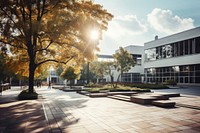 Architecture building campus city. 