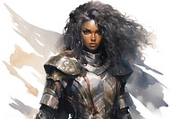 Warrior female adult hairstyle. AI generated Image by rawpixel.