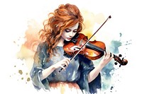 Violin paper adult concentration. AI generated Image by rawpixel.