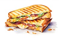 Sandwich grilled food meal. AI generated Image by rawpixel.