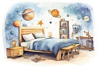 Bedroom furniture painting space. AI generated Image by rawpixel.