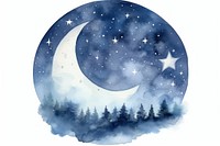Night moon astronomy nature. AI generated Image by rawpixel.