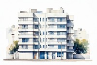 Building architecture apartment city. AI generated Image by rawpixel.