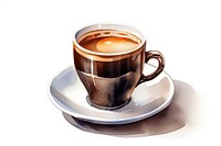 Espresso coffee saucer drink. AI generated Image by rawpixel.