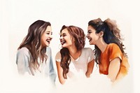 Laughing smile adult togetherness. AI generated Image by rawpixel.