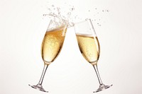 Glass celebration champagne cocktail. AI generated Image by rawpixel.