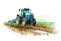 Agriculture field outdoors tractor. 