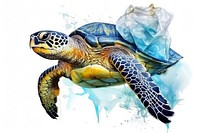 Reptile plastic animal turtle. AI generated Image by rawpixel.