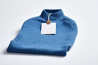 Sweater blue white background sweatshirt. 